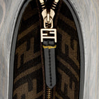 Fendi Zucca Canvas Logo Medium Roll Tote (SHF-U2XZrj)