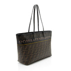 Fendi Zucca Canvas Logo Medium Roll Tote (SHF-U2XZrj)