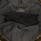 Fendi Zucca Canvas Shell Clutch (SHG-EBnBJ0)