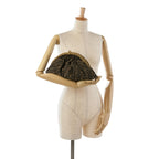 Fendi Zucca Canvas Shell Clutch (SHG-EBnBJ0)