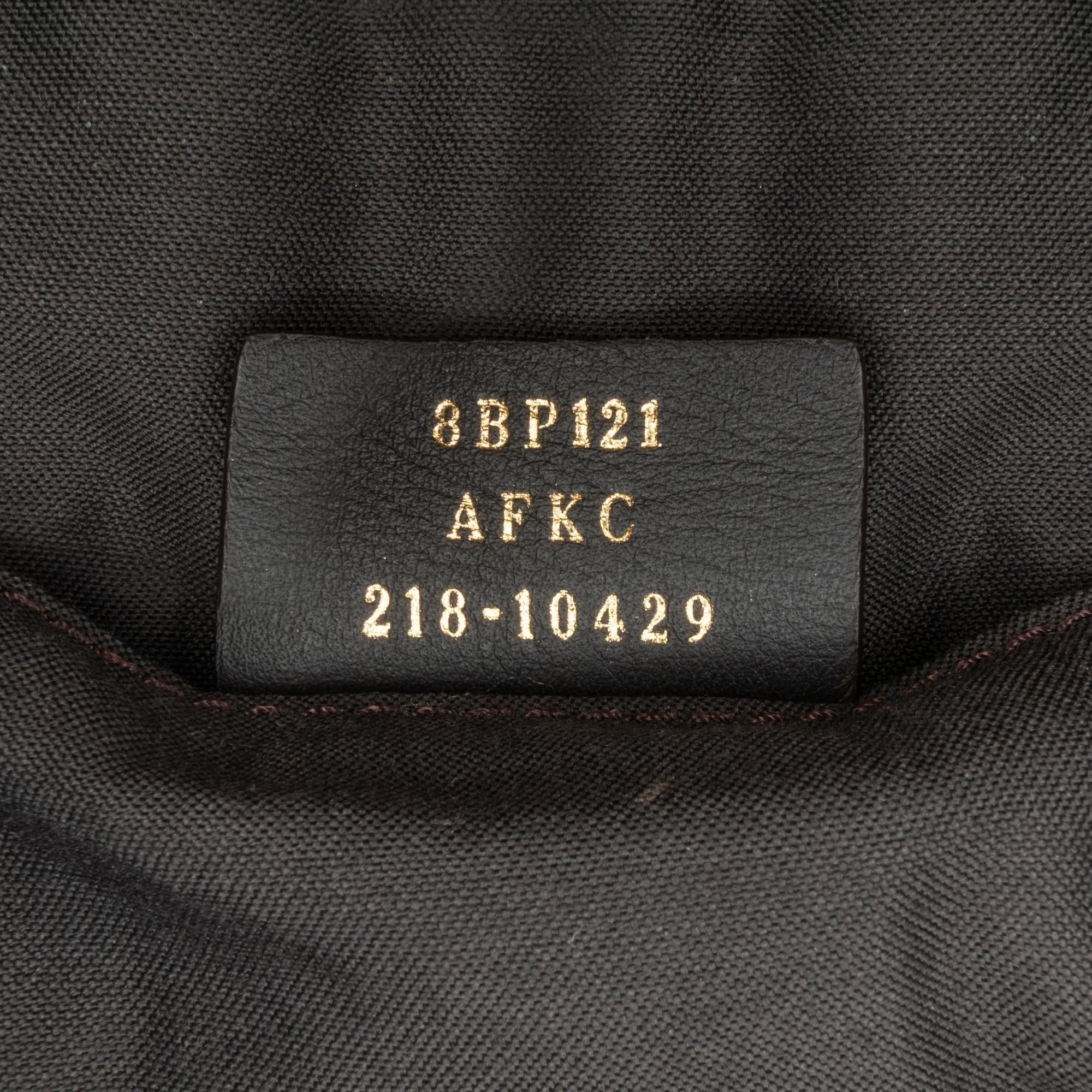 Fendi Zucca Canvas Shell Clutch (SHG-8ur43S)