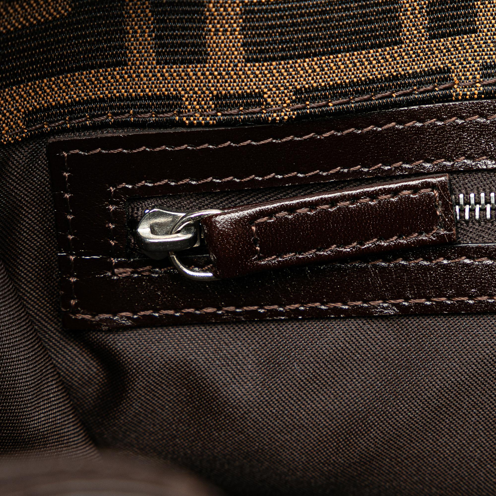 Fendi Zucca Canvas Shoulder Bag (SHG-GvOk0H)