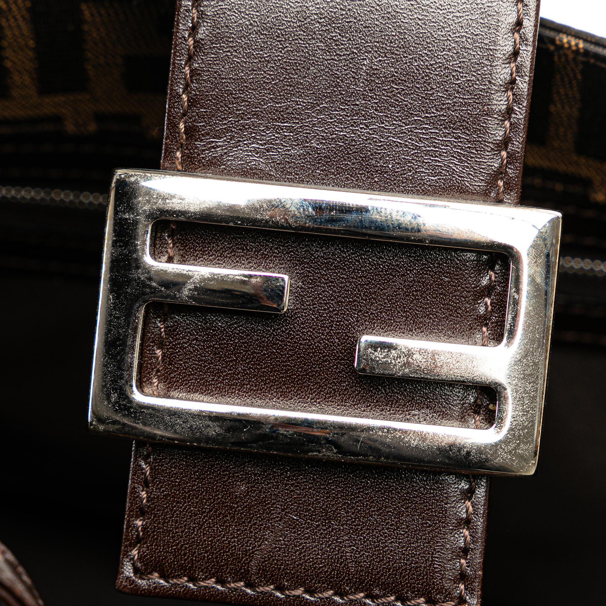 Fendi Zucca Canvas Shoulder Bag (SHG-GvOk0H)
