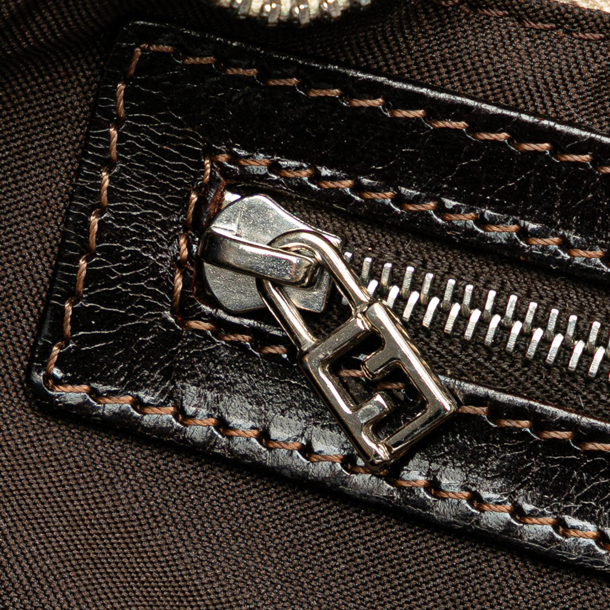 Fendi Zucca Canvas Shoulder Bag (SHG-7IObf1)