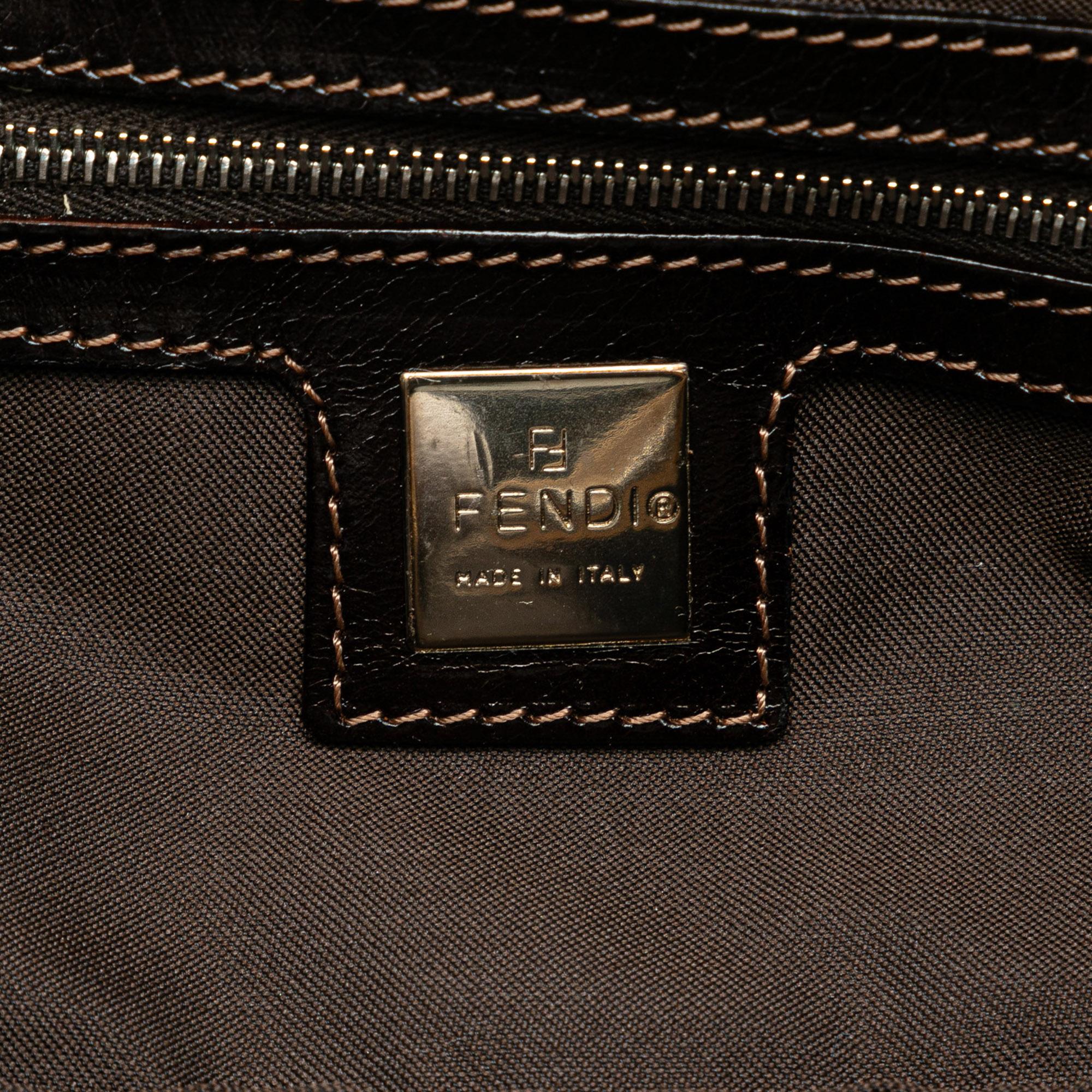 Fendi Zucca Canvas Shoulder Bag (SHG-7IObf1)
