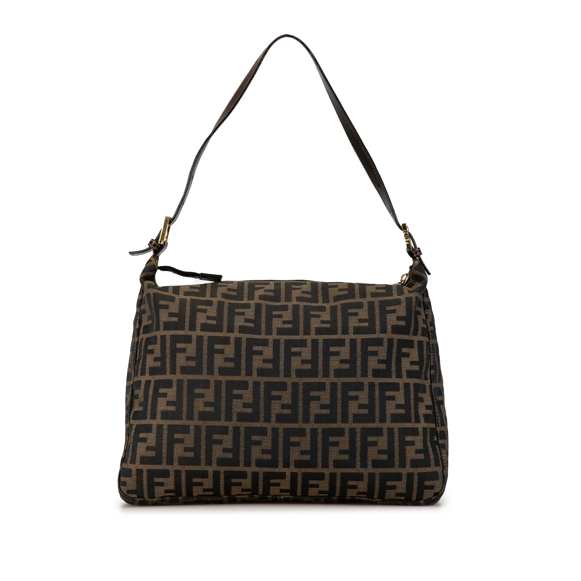 Fendi Zucca Canvas Shoulder Bag (SHG-si6emC)