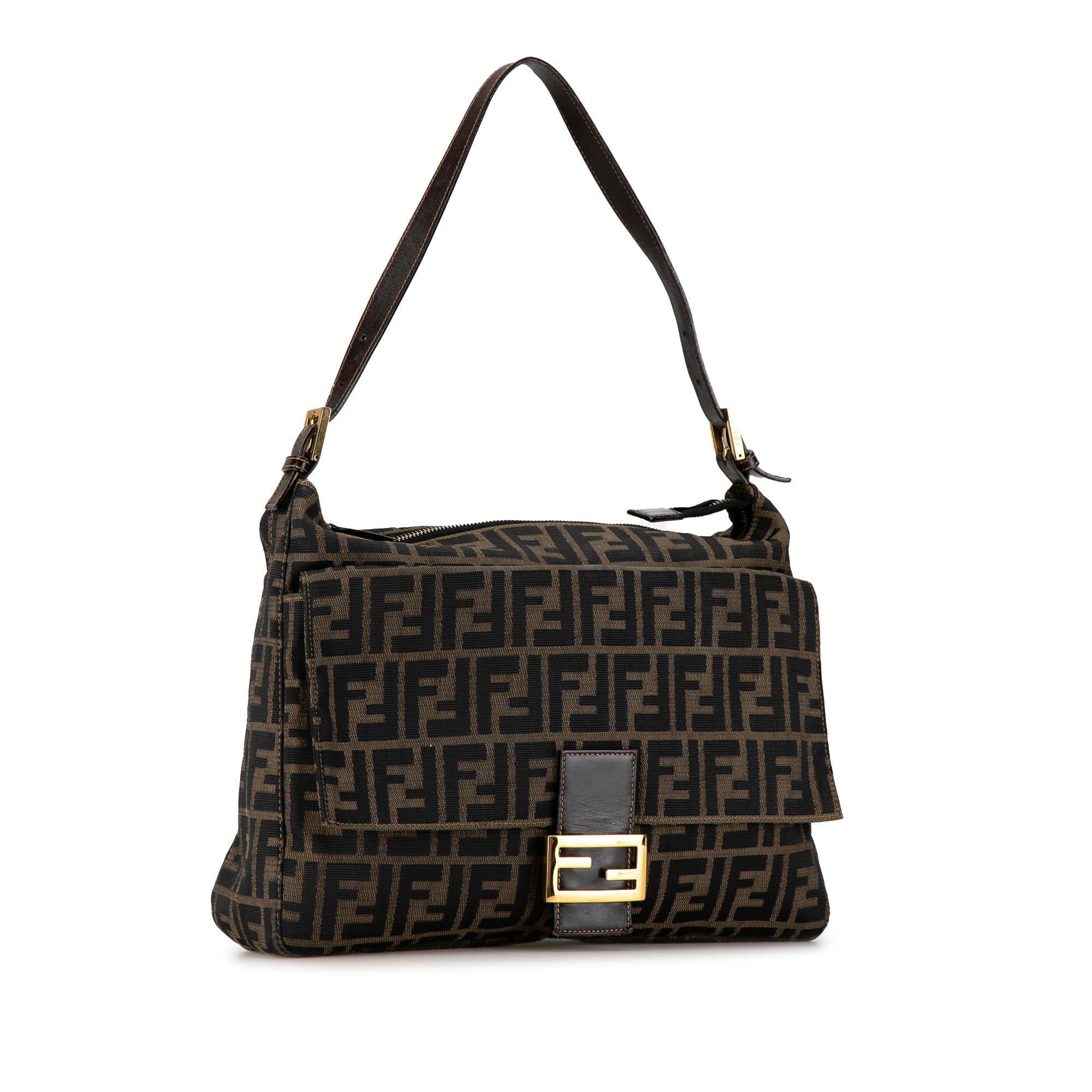 Fendi Zucca Canvas Shoulder Bag (SHG-si6emC)