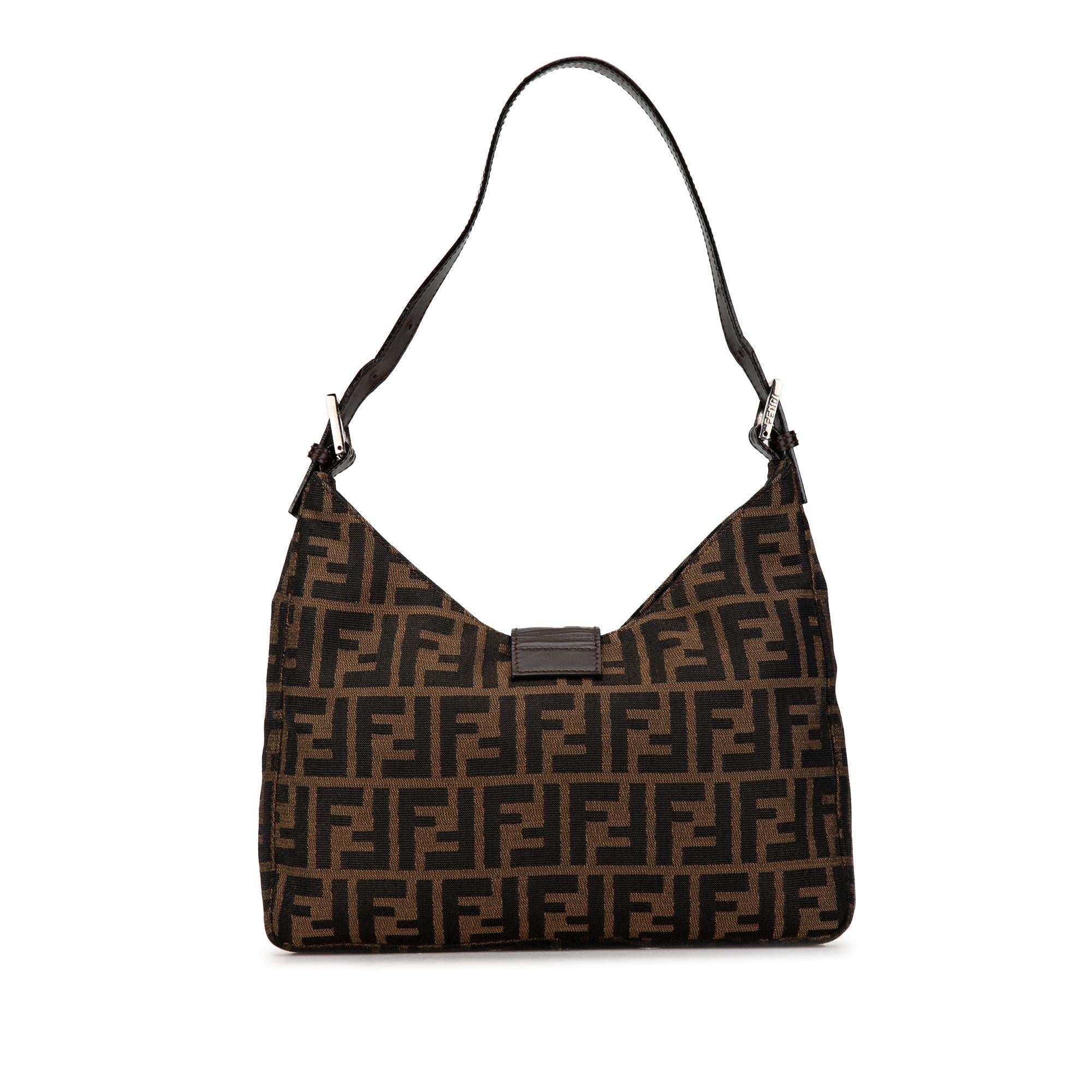 Fendi Zucca Canvas Shoulder Bag (SHG-nIowNS)