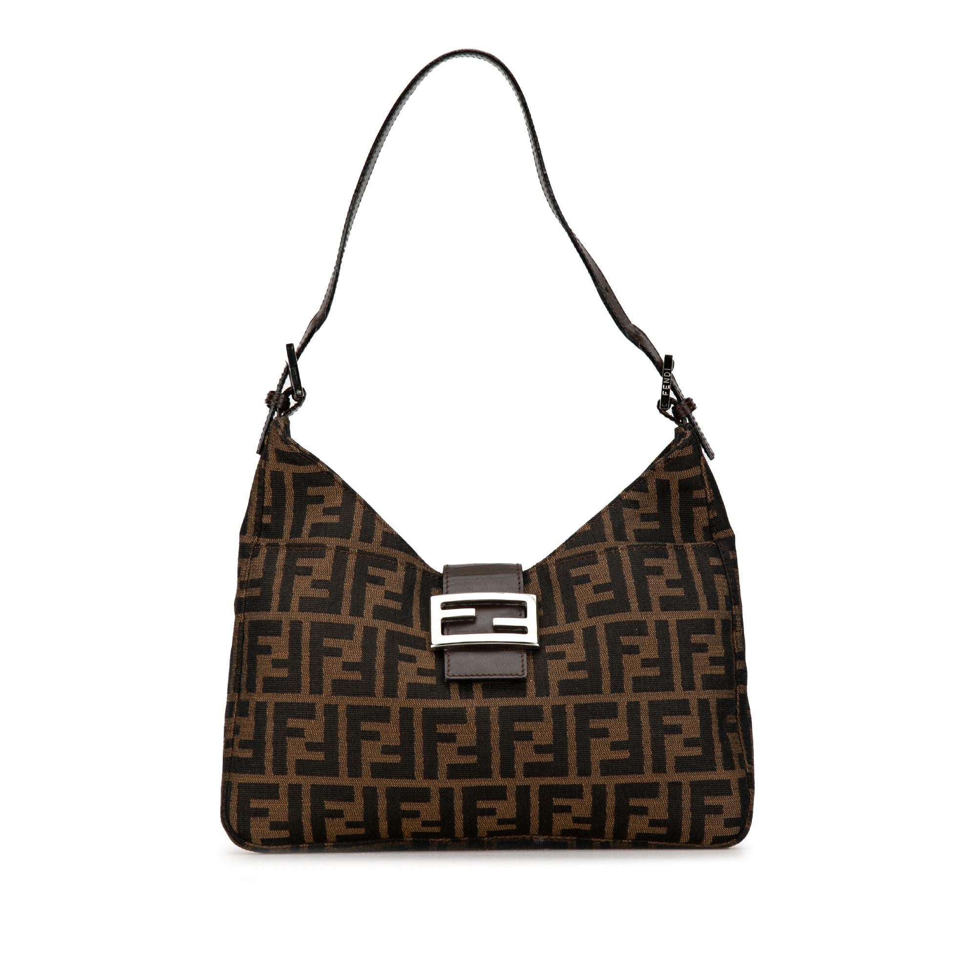 Fendi Zucca Canvas Shoulder Bag (SHG-nIowNS)