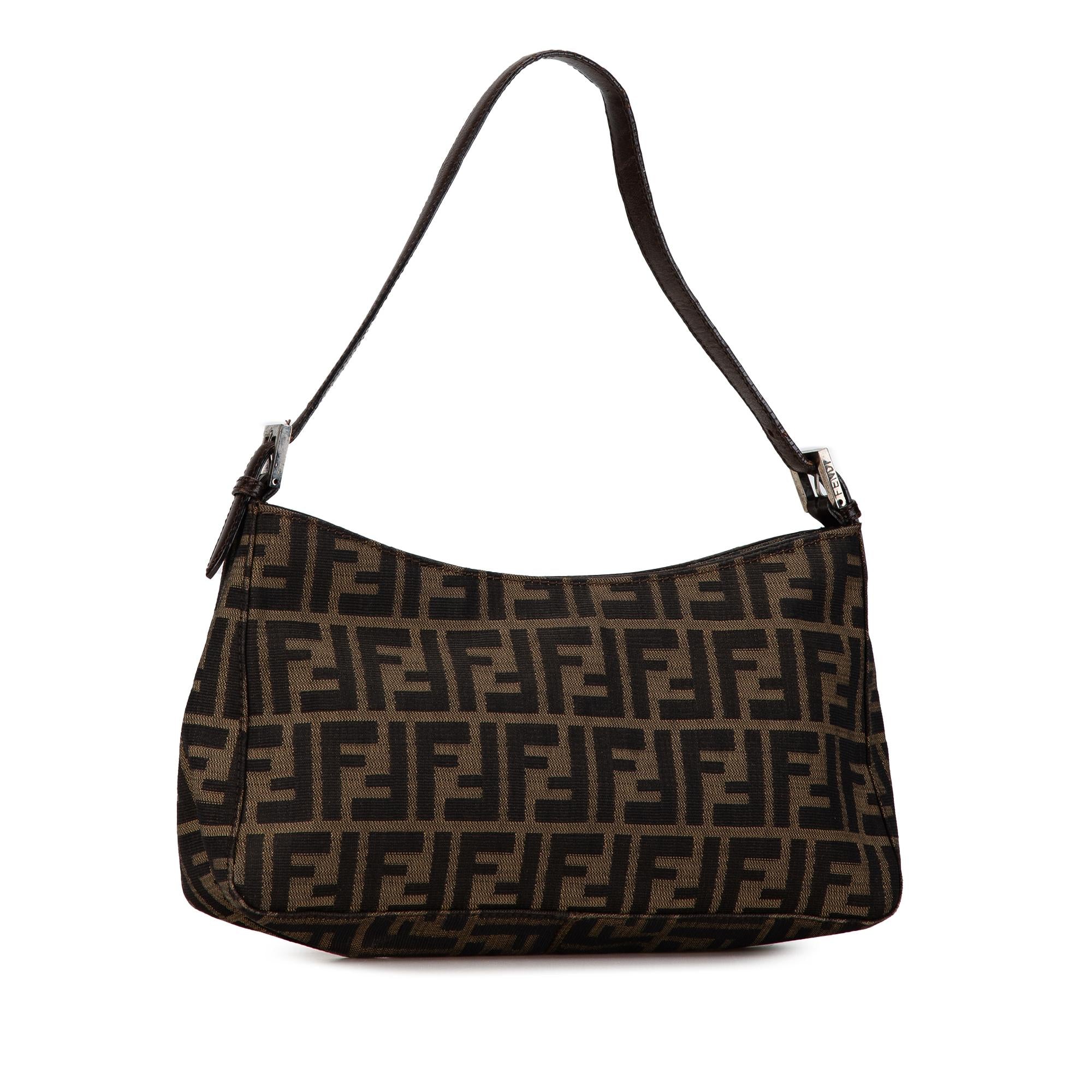 Fendi Zucca Canvas Shoulder Bag (SHG-MbXOYt)