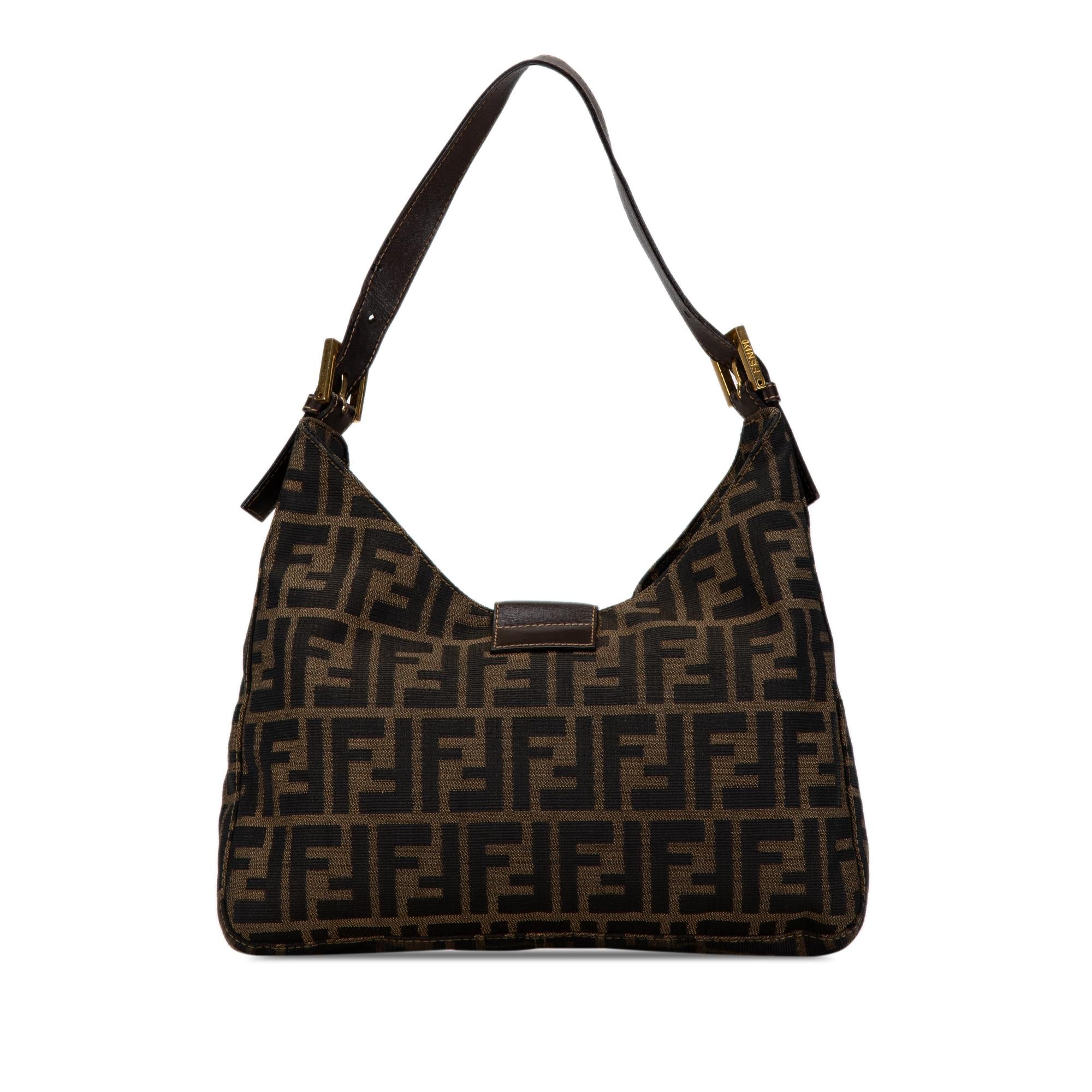 Fendi Zucca Canvas Shoulder Bag (SHG-mzTwj1)