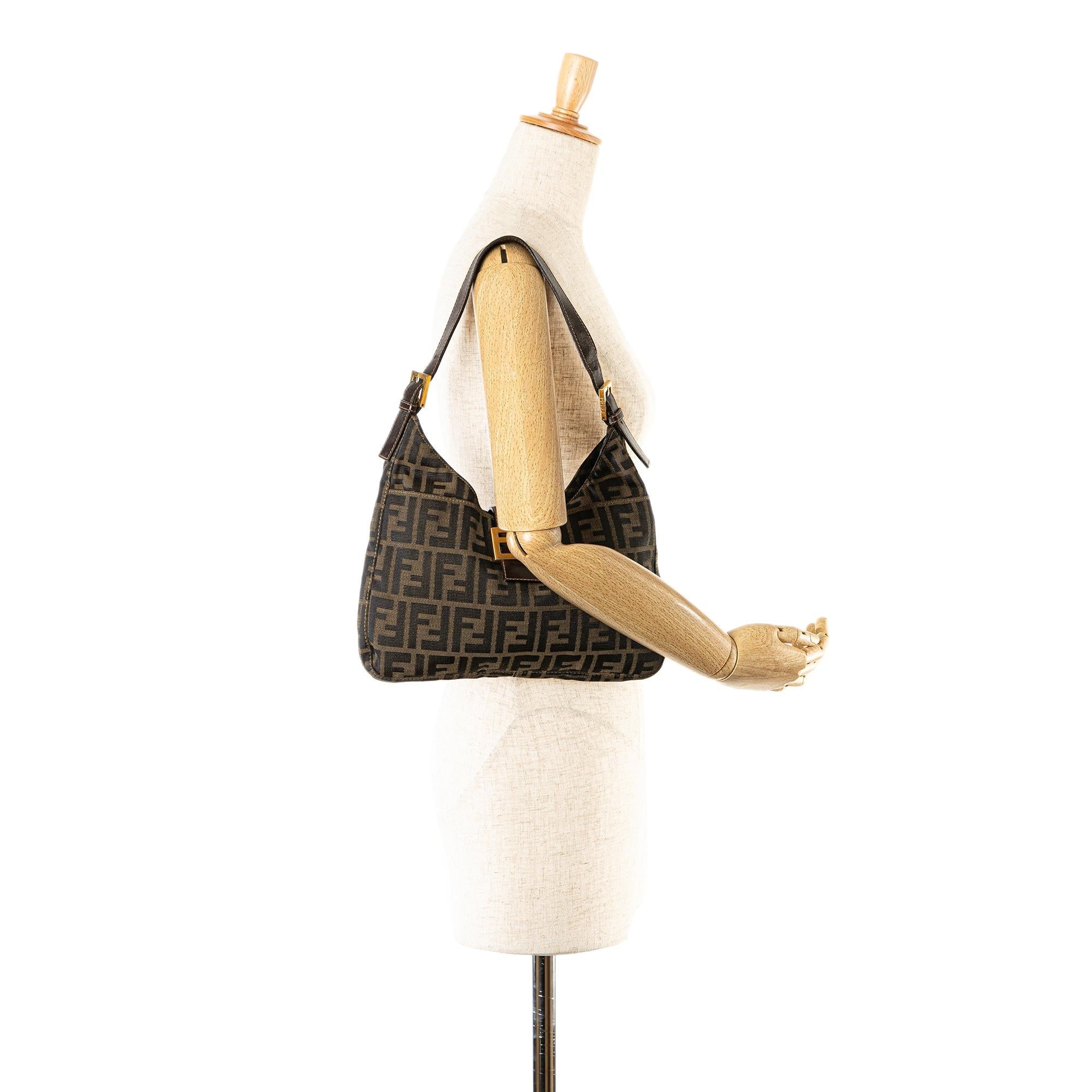 Fendi Zucca Canvas Shoulder Bag (SHG-mzTwj1)