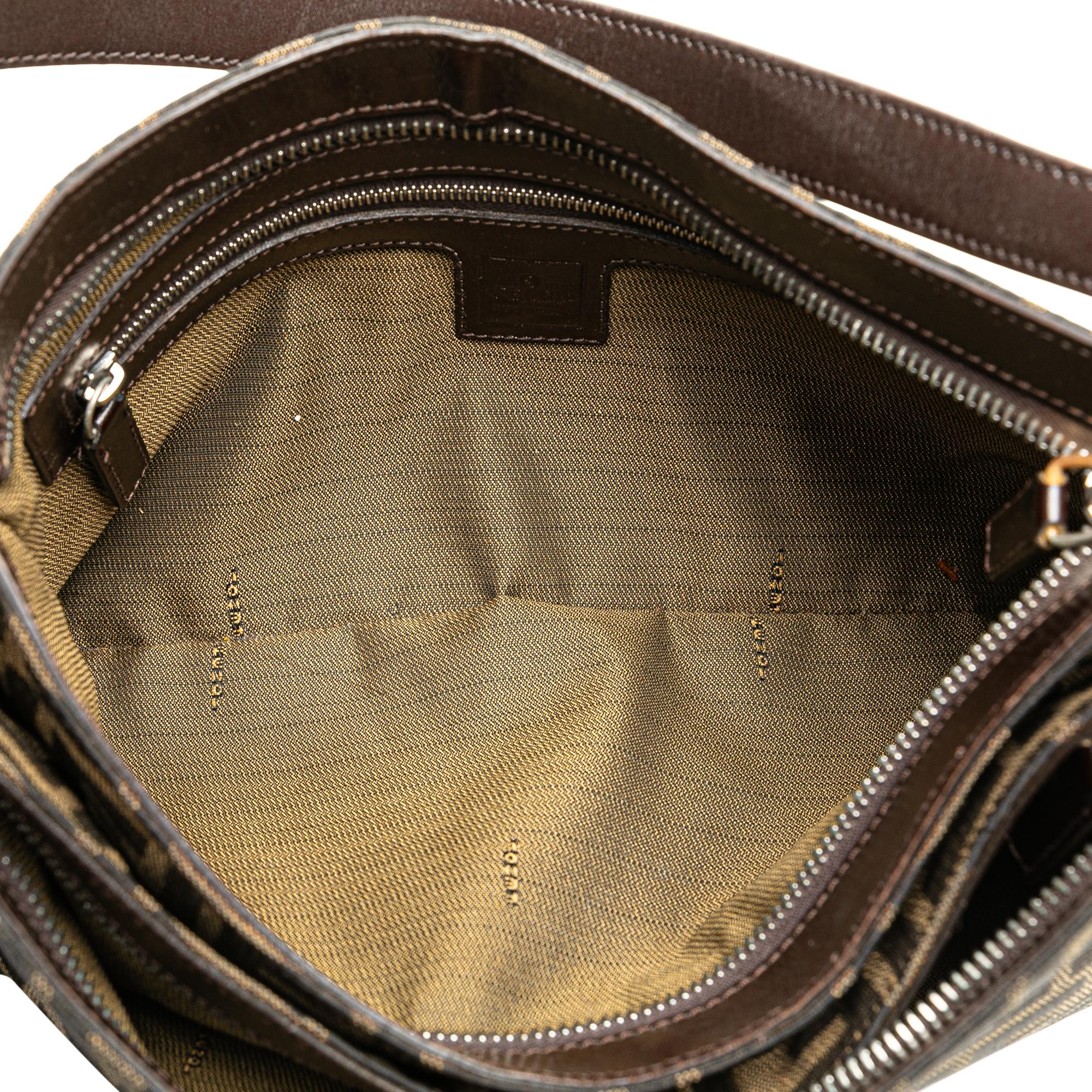 Fendi Zucca Canvas Shoulder Bag (SHG-4Xj6RC)