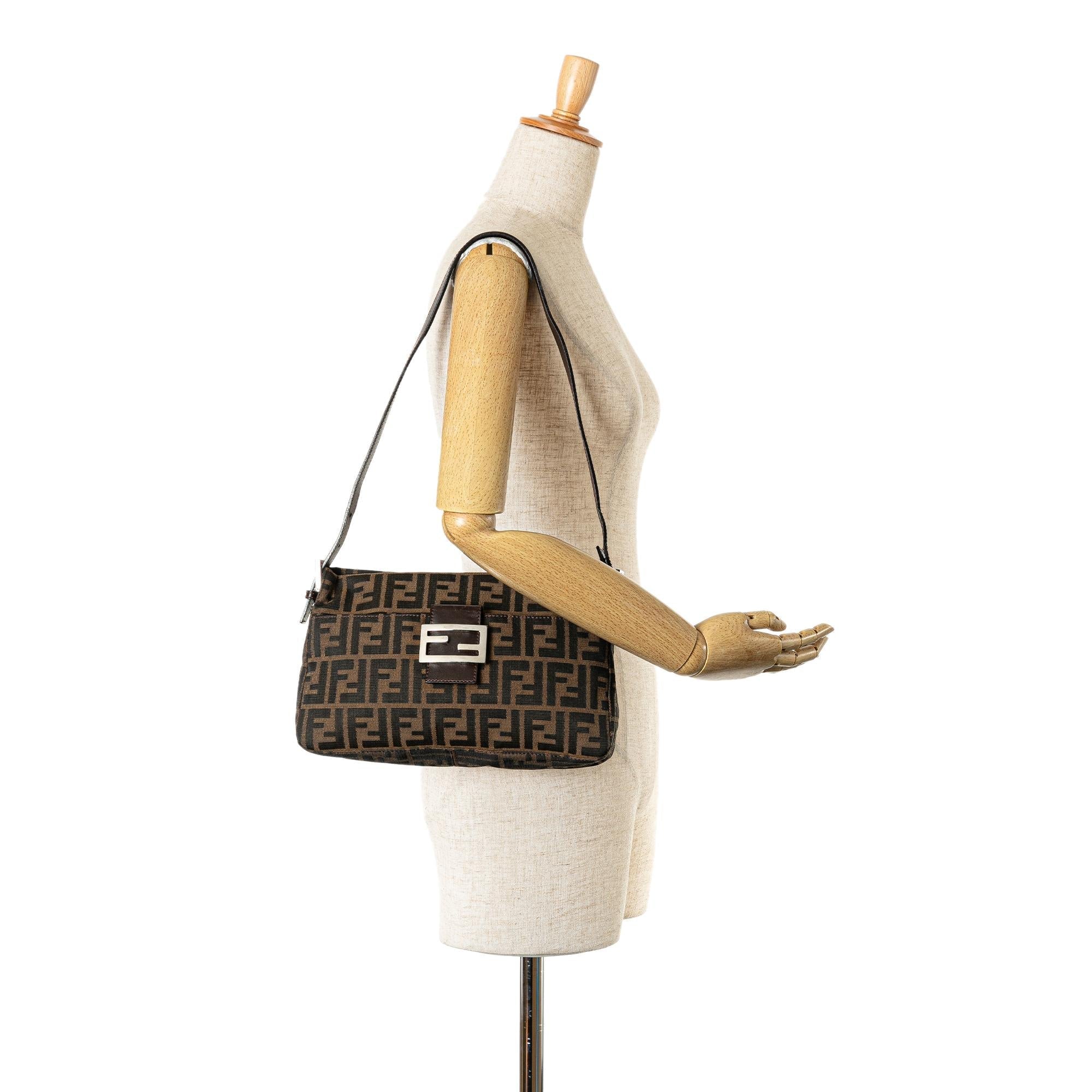 Fendi Zucca Canvas Shoulder Bag (SHG-7QcrUN)