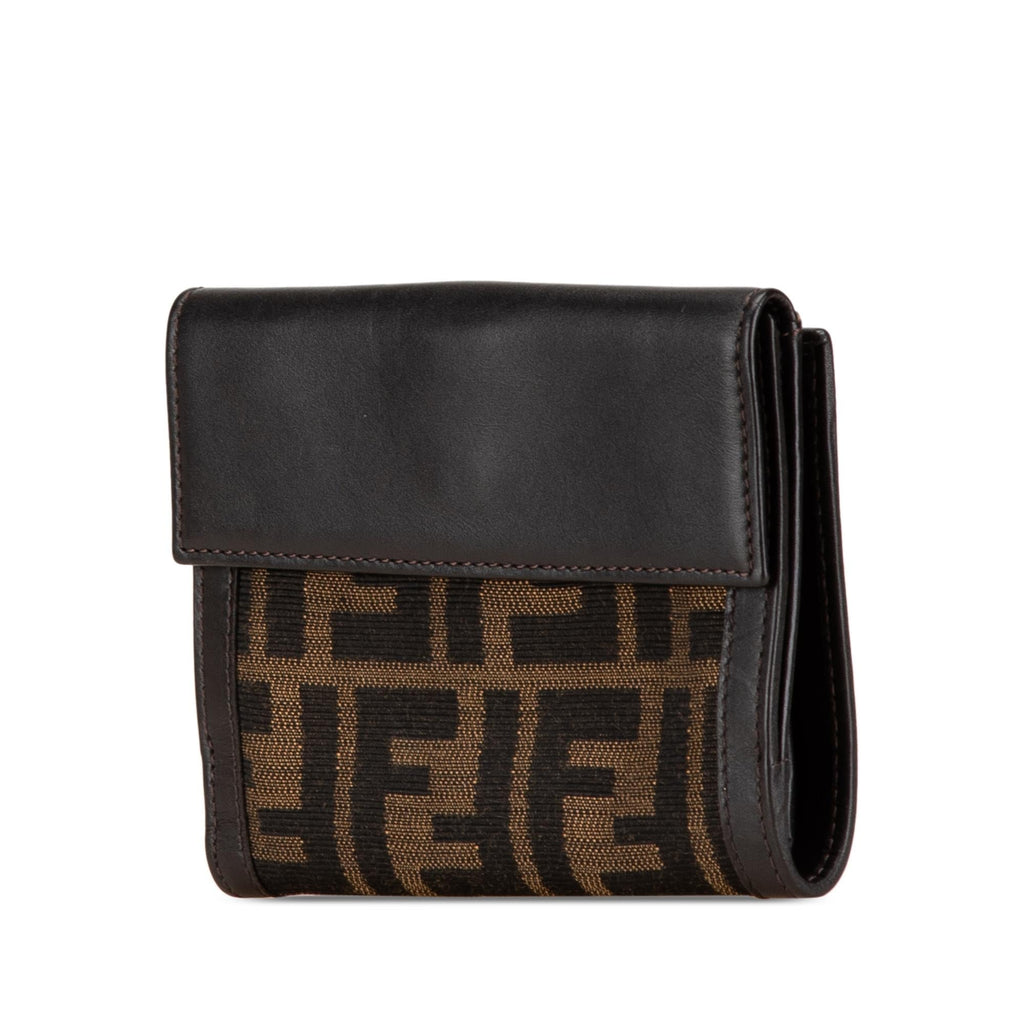 Fendi Zucca Canvas Small Wallet (SHG-SCuGqw)