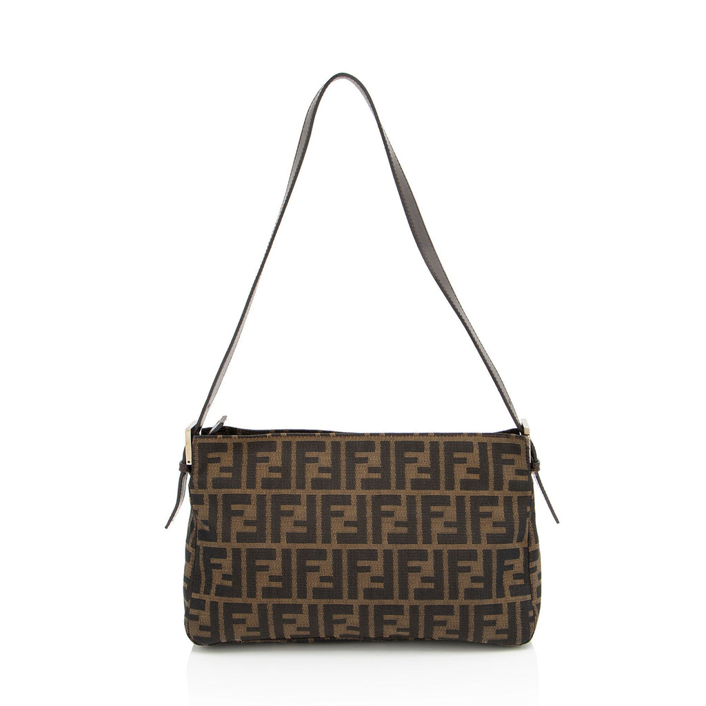 Fendi Zucca Zip Top Shoulder Bag (SHF-RhBEmx)