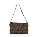Fendi Zucca Zip Top Shoulder Bag (SHF-RhBEmx)