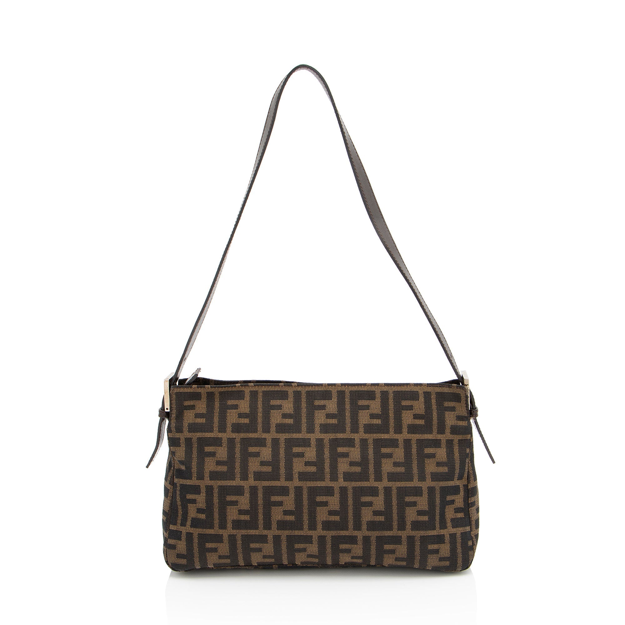 Fendi Zucca Zip Top Shoulder Bag (SHF-RhBEmx)
