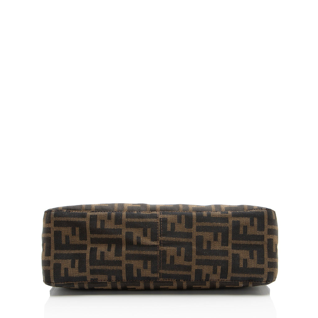 Fendi Zucca Zip Top Shoulder Bag (SHF-RhBEmx)