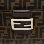 Fendi Zucca Zip Top Shoulder Bag (SHF-RhBEmx)