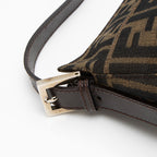 Fendi Zucca Zip Top Shoulder Bag (SHF-RhBEmx)