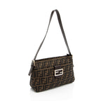 Fendi Zucca Zip Top Shoulder Bag (SHF-RhBEmx)