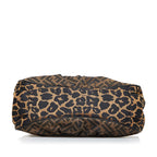 Fendi Zucca Chef Leopard Shoulder Bag (SHG-nwsCum)