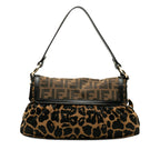 Fendi Zucca Chef Leopard Shoulder Bag (SHG-BxdWir)