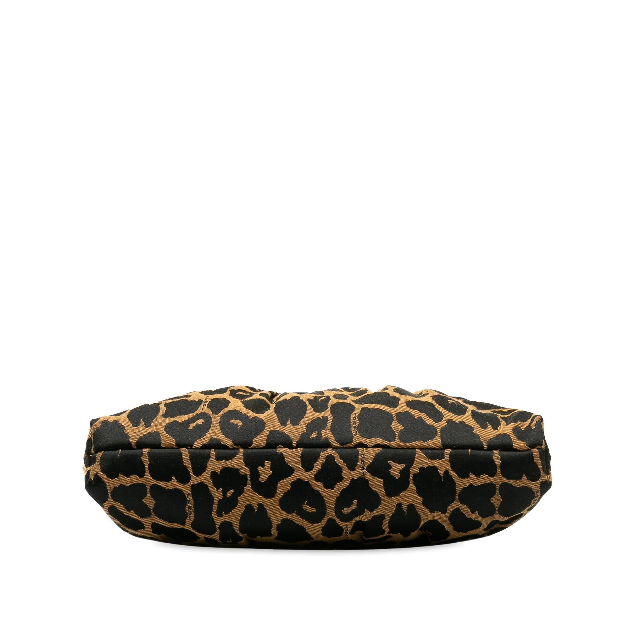 Fendi Zucca Chef Leopard Shoulder Bag (SHG-BxdWir)