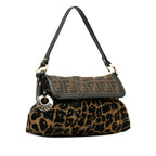 Fendi Zucca Chef Leopard Shoulder Bag (SHG-BxdWir)