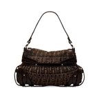Fendi Zucca Chef Pleated Shoulder Bag (SHG-y51GY1)