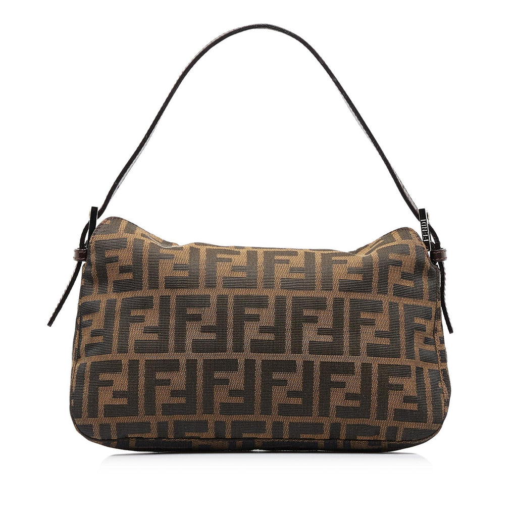 Fendi Zucca Double Flap Baguette (SHG-8sUN0W)