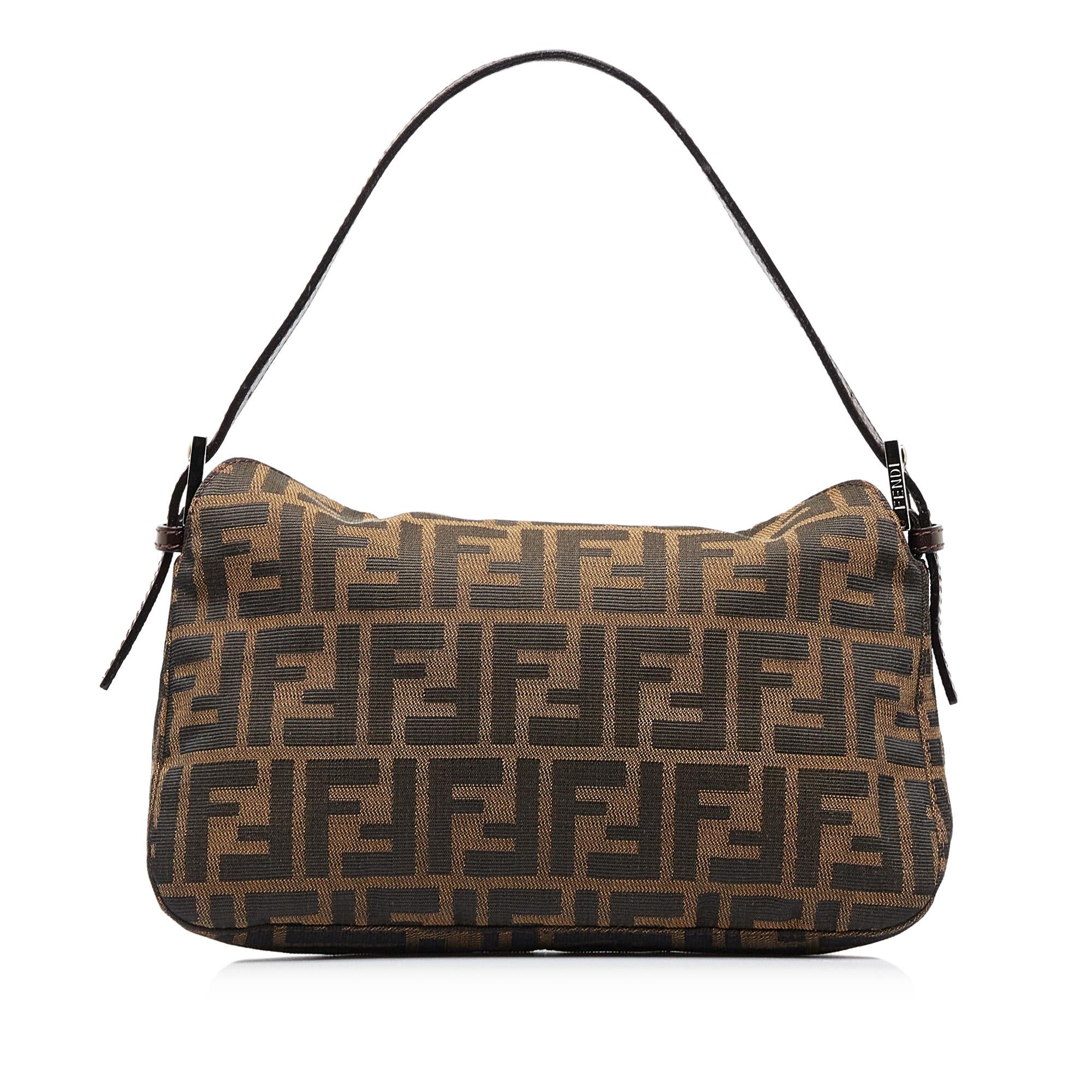 Fendi Zucca Double Flap Baguette (SHG-8sUN0W)