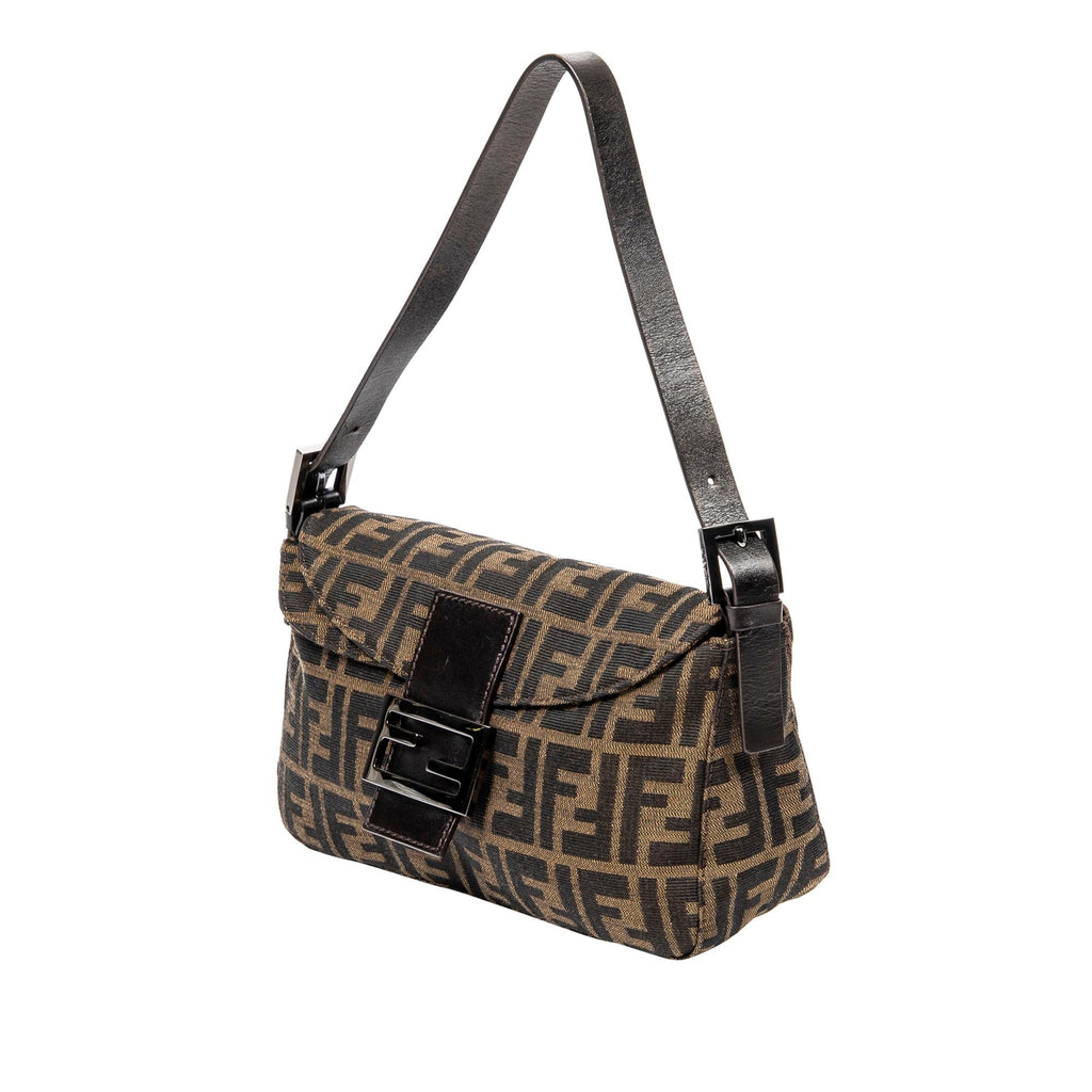 Fendi Zucca Double Flap Baguette (SHG-c4kHsH)