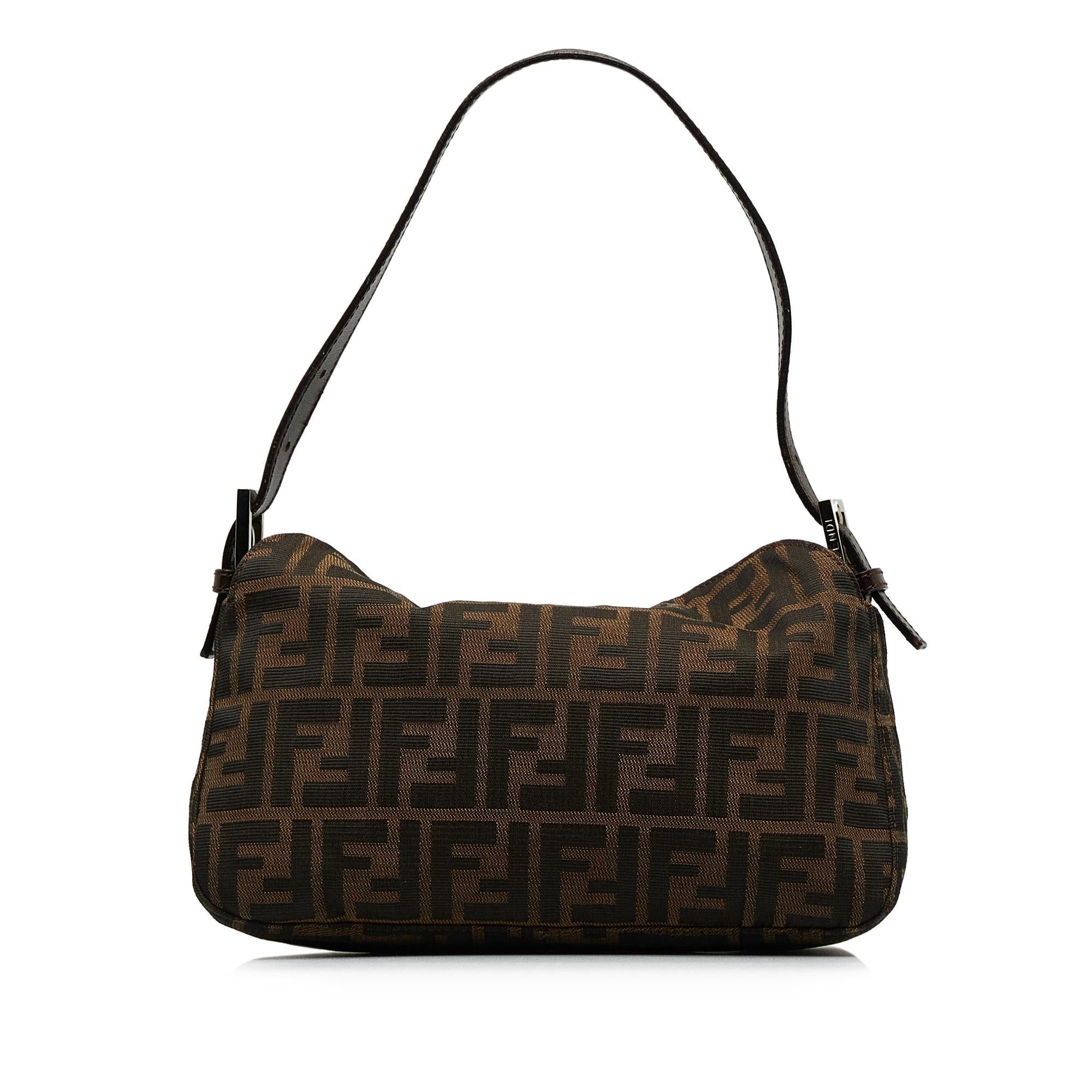 Fendi Zucca Double Flap Baguette (SHG-DmHE3n)