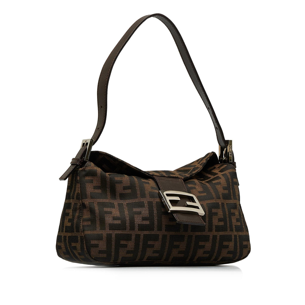 Fendi Zucca Double Flap Baguette (SHG-DmHE3n)
