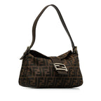 Fendi Zucca Double Flap Baguette (SHG-DmHE3n)