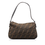 Fendi Zucca Double Flap Canvas Baguette (SHG-xPKfDO)