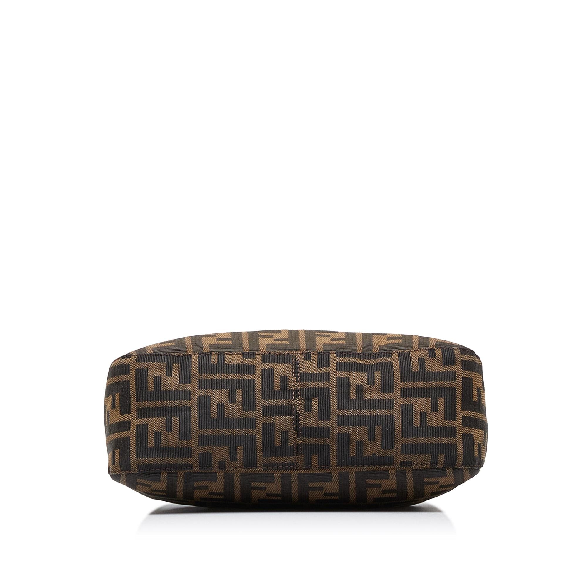 Fendi Zucca Double Flap Canvas Baguette (SHG-xPKfDO)
