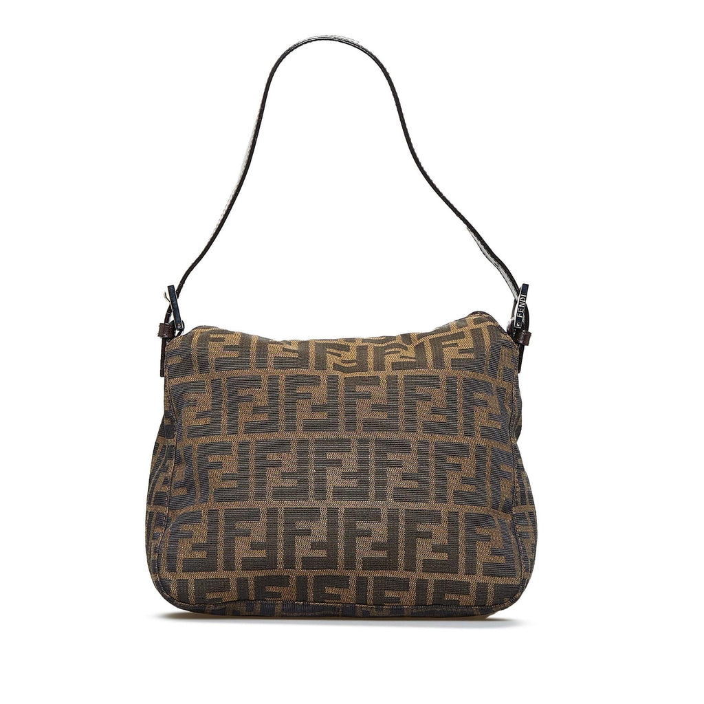 Fendi Zucca Double Flap Shoulder Bag (SHG-5HHvf2)