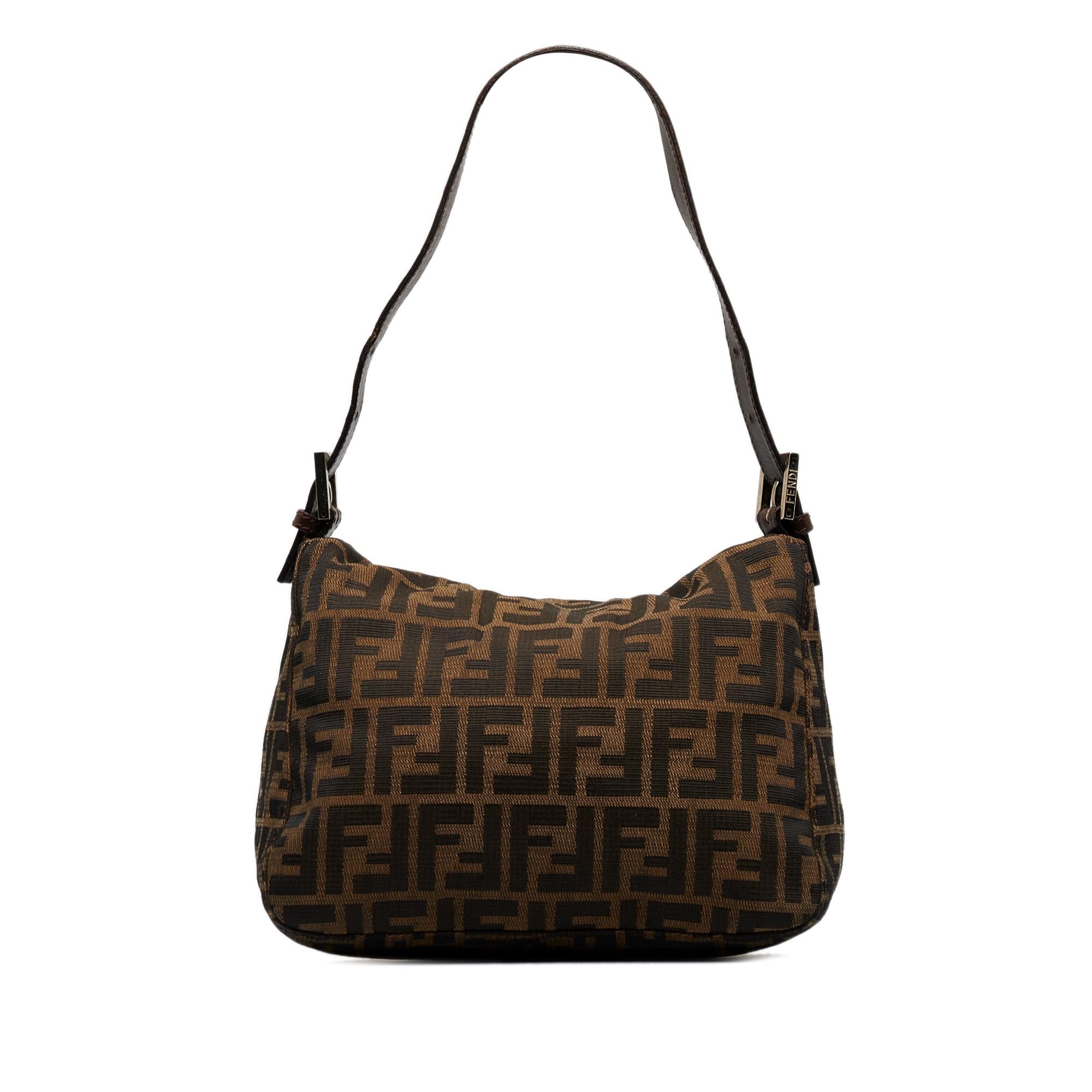 Fendi Zucca Double Flap Shoulder Bag (SHG-oSvq5T)