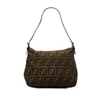 Fendi Zucca Double Flap Shoulder Bag (SHG-dEDjEu)