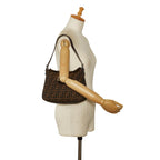 Fendi Zucca Double Flap Shoulder Bag (SHG-dEDjEu)