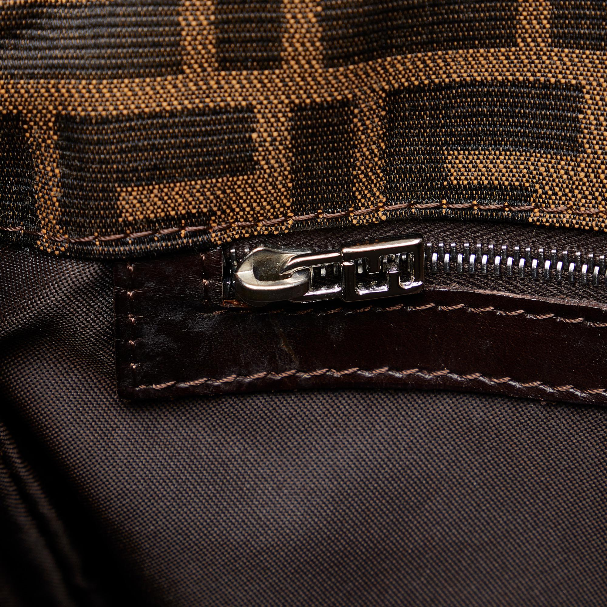 Fendi Zucca Double Flap Shoulder Bag (SHG-3yfrKu)