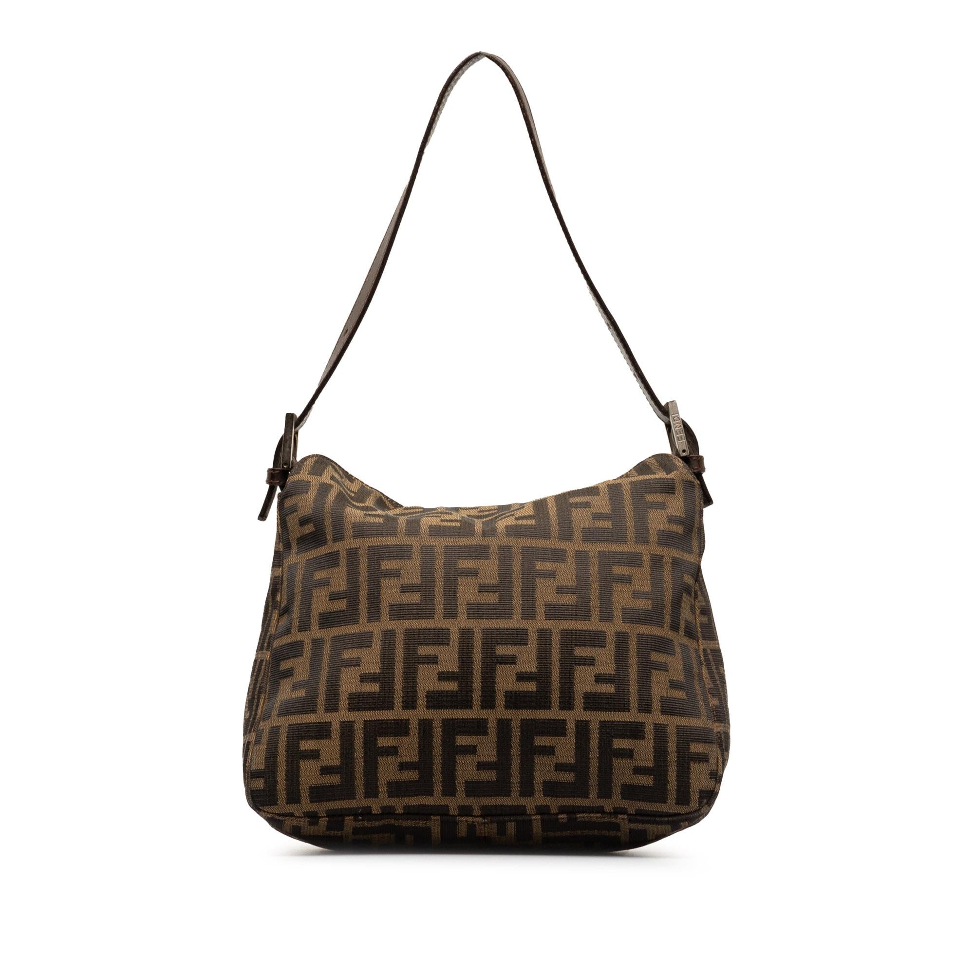 Fendi Zucca Double Flap Shoulder Bag (SHG-iLiG0w)