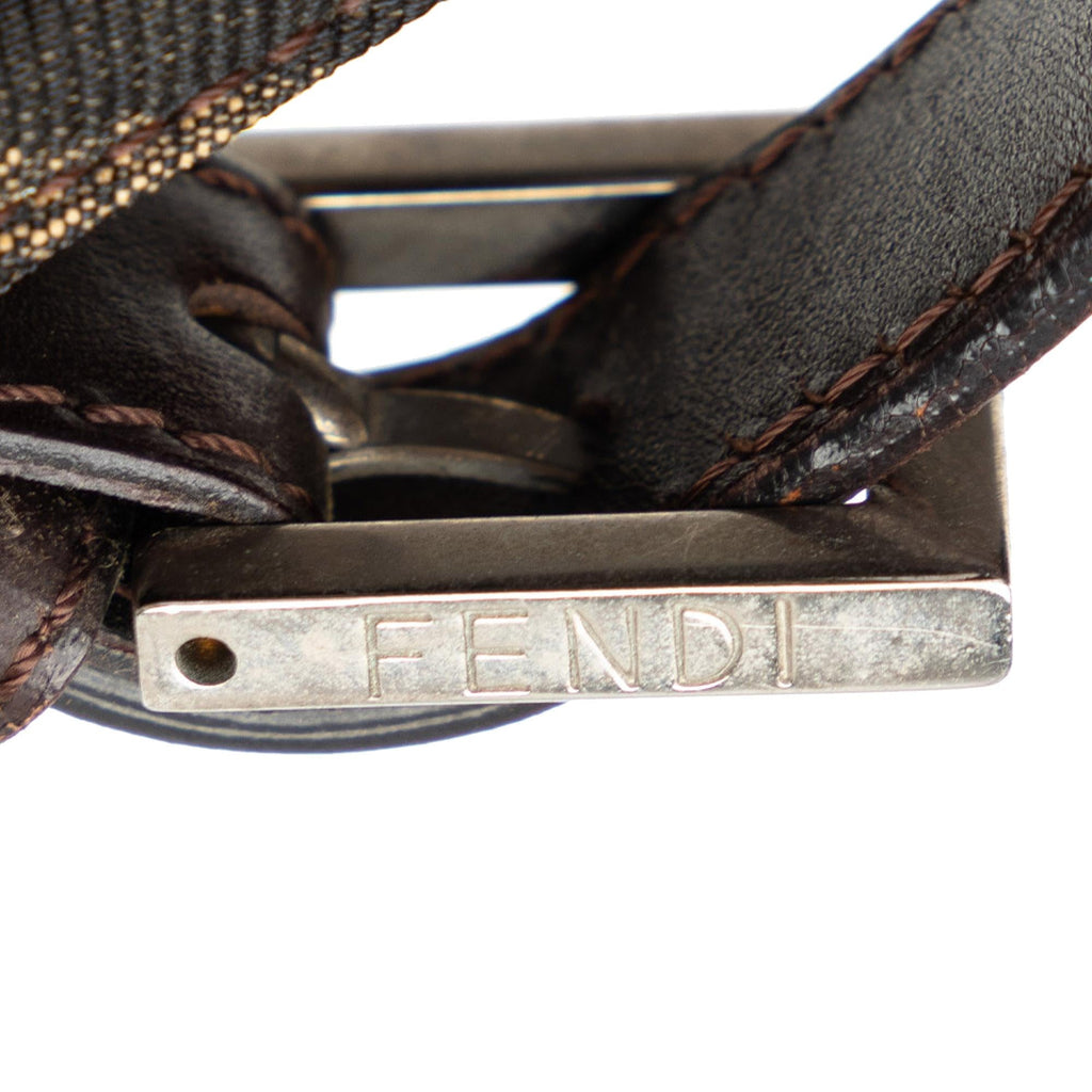 Fendi Zucca Double Flap Shoulder Bag (SHG-iLiG0w)