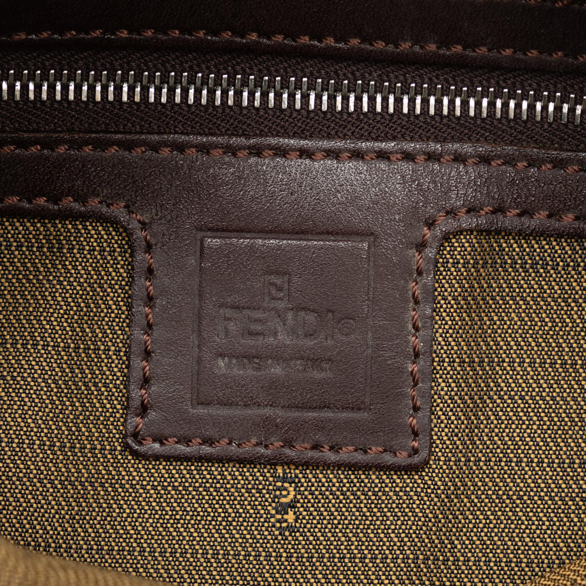 Fendi Zucca Double Flap Shoulder Bag (SHG-iLiG0w)
