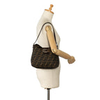 Fendi Zucca Double Flap Shoulder Bag (SHG-iLiG0w)