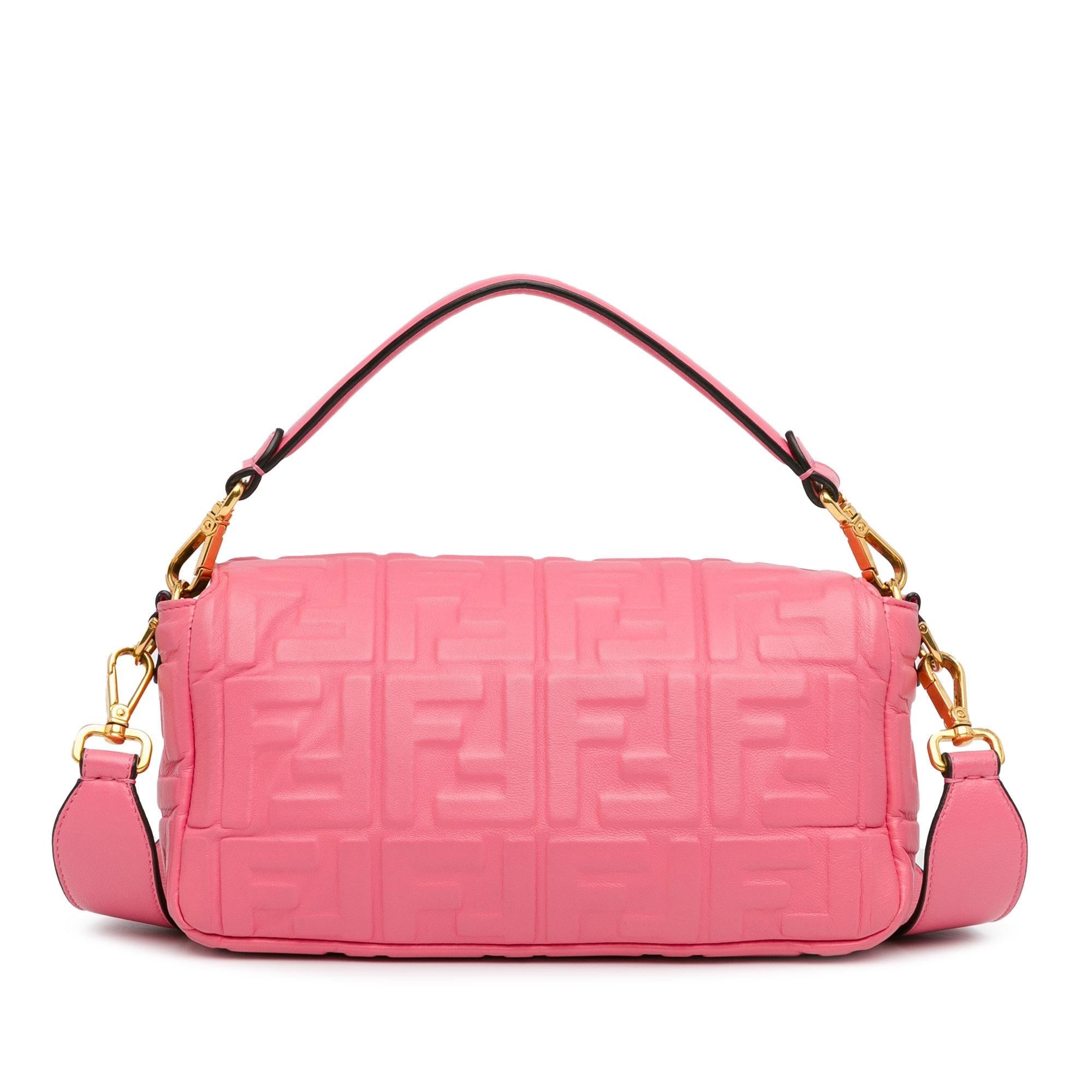 Fendi Zucca Embossed Baguette Satchel (SHG-PnP7Su)