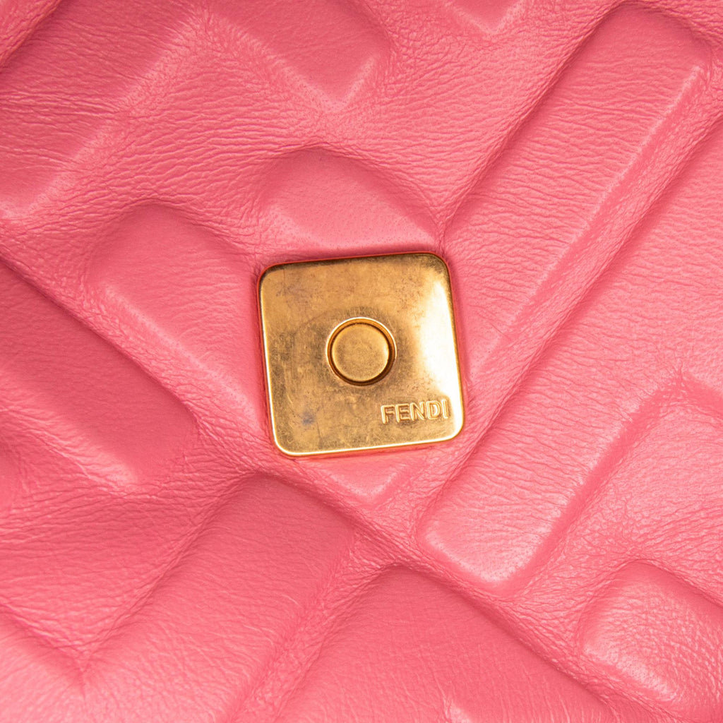 Fendi Zucca Embossed Baguette Satchel (SHG-PnP7Su)